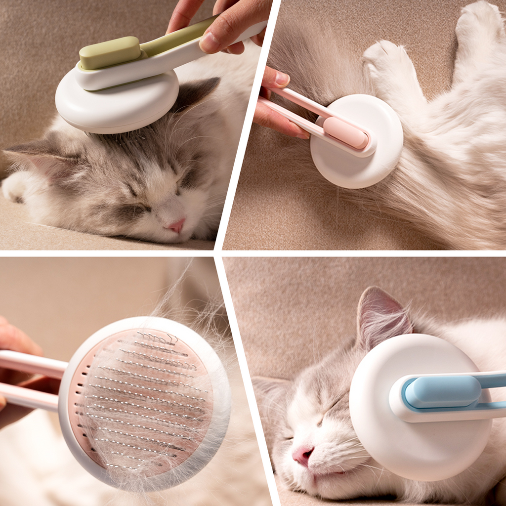 Purry Self Cleaning Brush, Purry Waggy Cat Brush, Pet Hair Cleaner Brush,  Magic Pet Comb, Purry